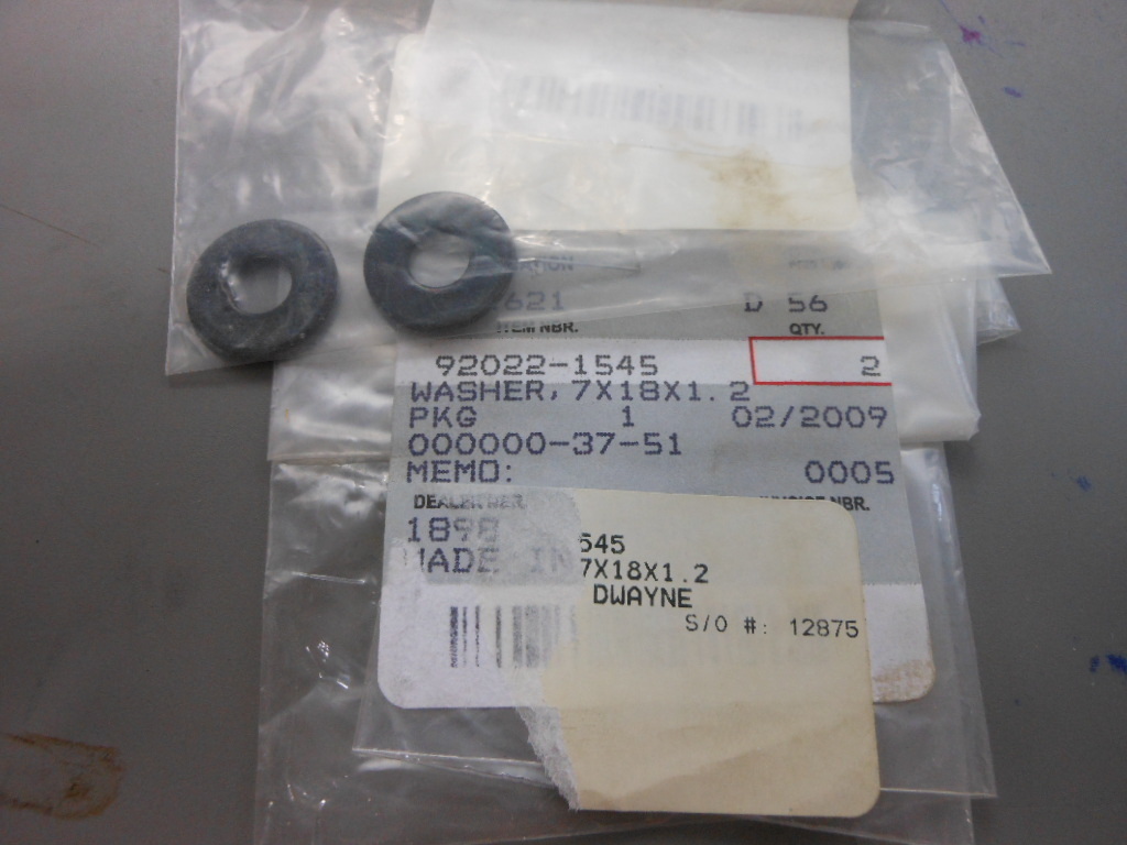 松屋 flk042122 NOS Qty 4 1988-11 Kawasaki KLF KAF KVF 7x18x1.2 Washer 92022