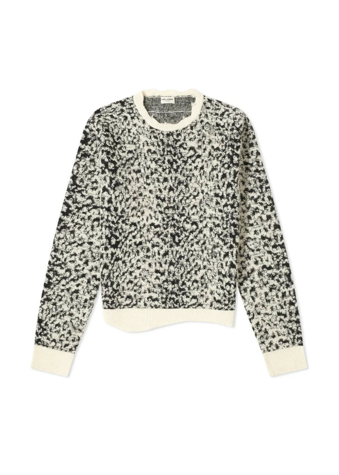 Saint Laurent Leopard Print Distressed Mohair Sweater, M & L - BNWT, RRP  £610