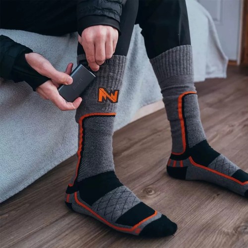 NEW Fieldsheer Mobile Warming Wireless Remote Control Merino Wool Heated Socks - Picture 3 of 8