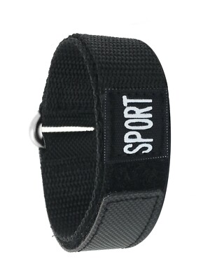 Bandini Nylon Sports Watch Strap - Hook and Loop Band- 18mm 20mm 22mm 24mm 26mm