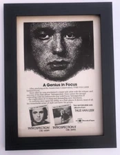 THIJS VAN LEER*FOCUS*Genius*1976*ORIGINAL*A4*ADVERT*FRAMED*FAST WORLD SHIP