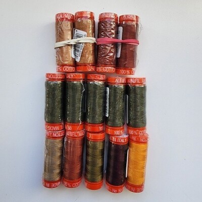 Aurifil 50wt 14 Spool Cotton Thread Grab Bag - Only 99¢ a Spool!