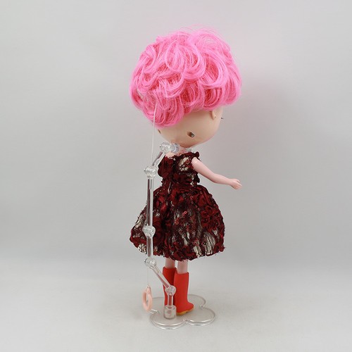 Espositore regolabile rosa supporto per 1/6 12 pollici Blythe Neo Azone accessorio bambola - Foto 5 di 12
