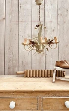 French Vintage   Toleware  Chandelier