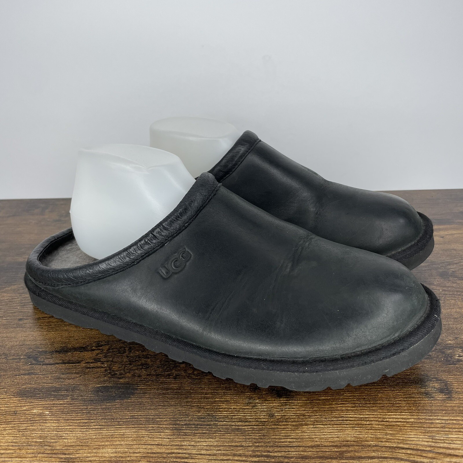 Ugg Classic Slippers Men Size 11 Black Clogs Nubuck Lined 1011413 Mules  Shoes | eBay