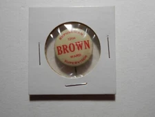 7/8" Brown 12th Ward Supervisor unknown location cello pinback button