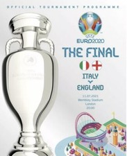 England v Italy - Official UEFA 2020 Euro FINAL Programme - 11 July 2021 - Mint.
