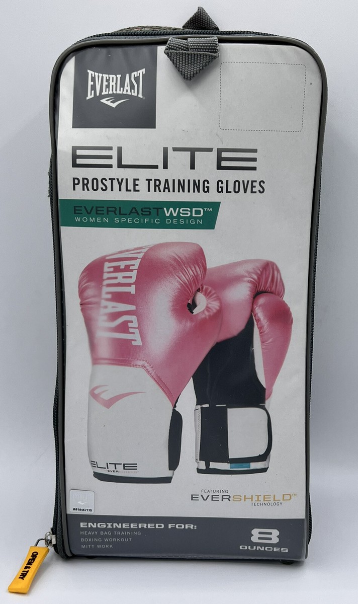 PINK Everlast ELITE Pro Style Leather Training Boxing Gloves Size