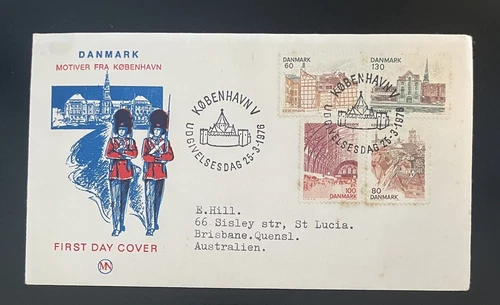 DENMARK-1976-MOTIVER FRA KØBENHAVN-FDC-J379