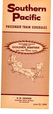 SOUTHERN PACIFIC RAILROAD - SYSTEM PUBLIC TIMETABLE - 6/22/1969