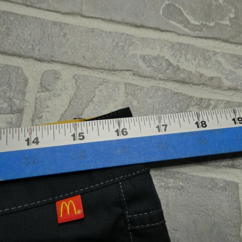 McDonalds Timeless Elements Pants Womens Size 6-30 Black Cuffed Employee Uniform - Picture 6 of 8