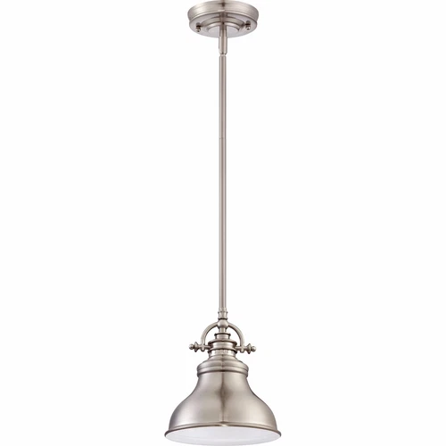 Quoizel ER1508BN - Emery Mini Pendant, Brushed Nickel Finish, 9" Height - Picture 2 of 4