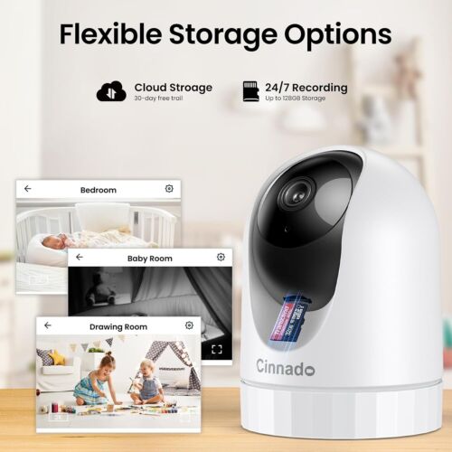 HD WiFi IP Security Camera Wireless Indoor CCTV System Home Pet Baby Monitor Cam - Picture 7 of 14