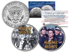 HOGAN'S HEROES * TV SHOW * Colorized JFK Half Dollar 2-Coin Set Bob Crane Klink