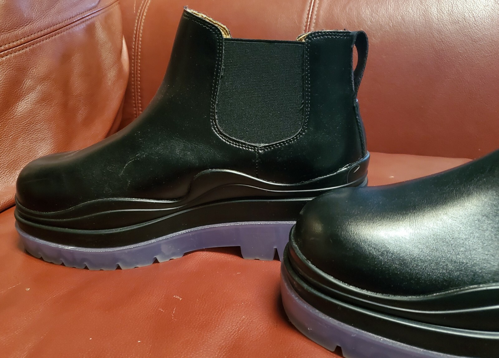 Black Tire Rubber Lug Boots EU 