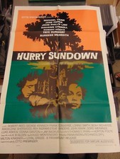 ROBERT REED GEORGE KENNEDY HURRY SUNDOWN ORIG 27X41 POSTER  MP157