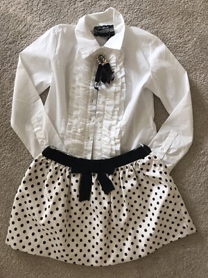 Toller zweiteiliger Miss Grant Rock, Relish Bluse, Alter 8, neu mit Etikett