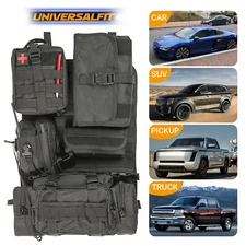 Universal Car Seat Cover Storage Organizer Tactical Molle Pouch Bag Organizer.