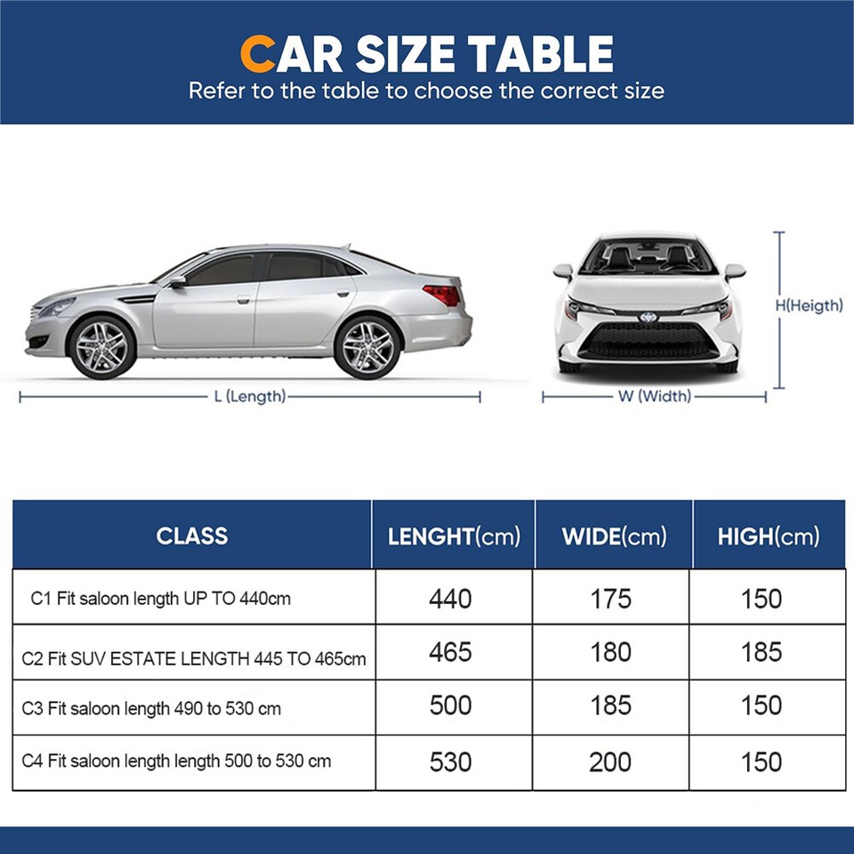 Large Full Car SUV Cover Outdoor Waterproof Breathable Dust Resistant