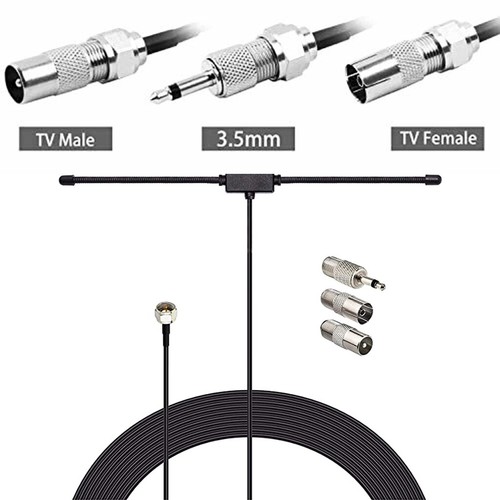 DAB Antenne Mit Magnetfuß - Teleskopantenne Mit 3m Kabel Für Radio