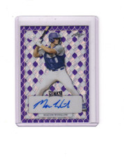2022 Leaf Perfect Game All American Autograph Purple Wave Macon Winslow Auto 6/7