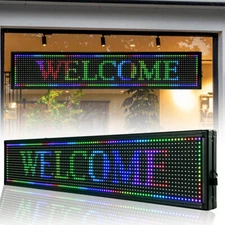 Programmable Scrolling Message Display Board Outdoor LED Business Sign US