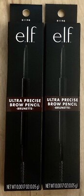 2 e.l.f. Ultra Precise Brow Pencil - Brunette - 81198 - Dual Sided Pencil