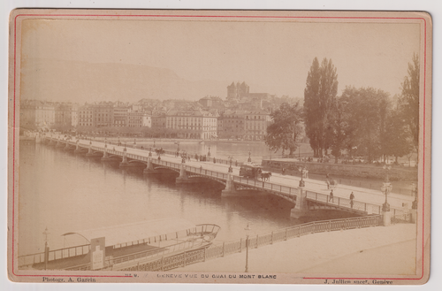 CARTE CABINET Garcin à Genève - GENEVE - Vintage albumen print c.1890 - 第 1/2 張圖片