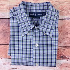Polo Ralph Lauren Classic Fit Mens Size XL Plaid Long Sleeve Button Down Shirt