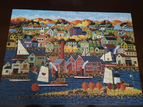 ROSEART HOME COUNTRY "CAPE ANN" Jigsaw Puzzle 1000 PCS Complete