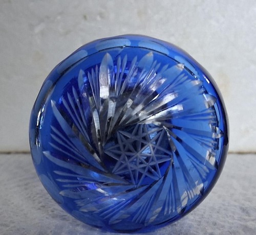 Door Knob Blue Glass Swirl Home Office