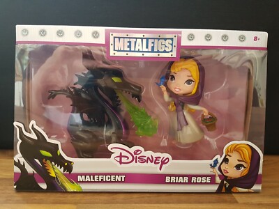 Jada Metalfigs Disney Maleficent & Briar Rose Metall Figur Set 4'' Diecast Neu