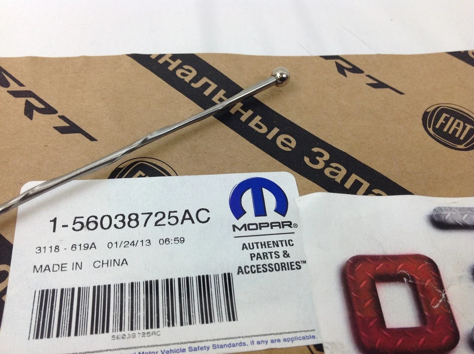 Antena de aço inoxidável Chrysler Dodge Jeep MAST nova fabricante de equipamento original 56038725AC - Imagem 3 de 3