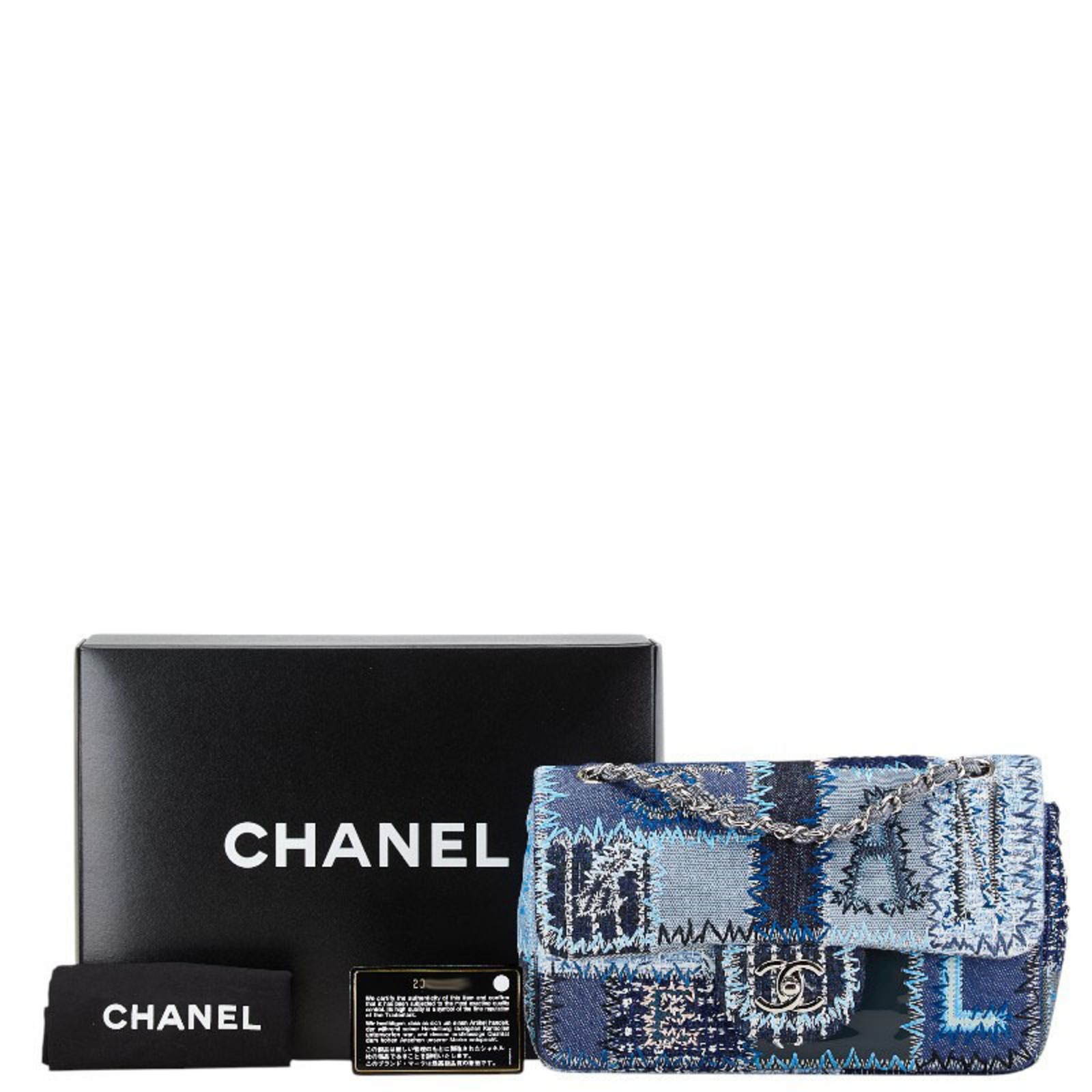 Chanel Coco Mark Patchwork Chain Shoulder Bag Han… - image 7