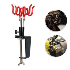 Airbrush Halter Ständer Klemme für 2 Bürsten mit sicherem C Form Mechanismus