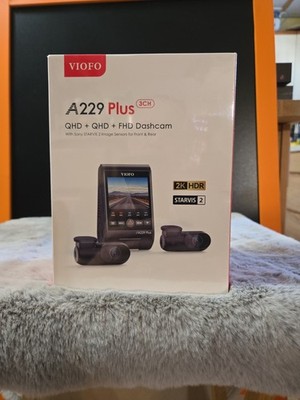 VIOFO A229 Plus 3CH: 2K+2K+1080P HDR Triple Dash Camera