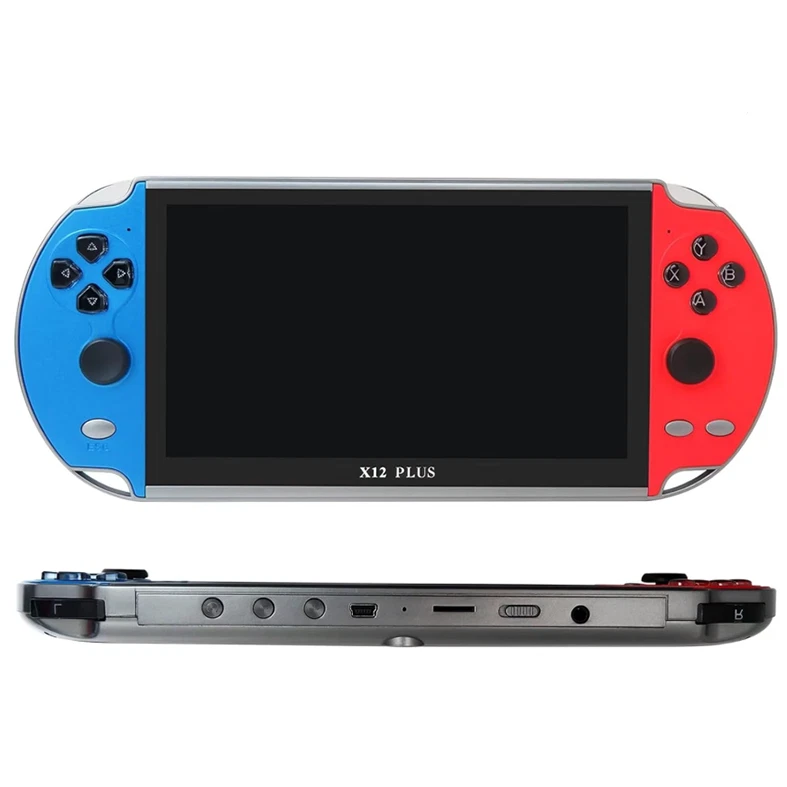 7 Inch HD Screen X12 Plus Handheld Retro Game Console Game Joystick Large 16GB