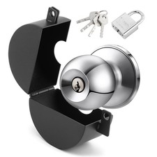 Door Knob Lockout Device with Padlock, Child Proof Door Knob Covers, Prevents...