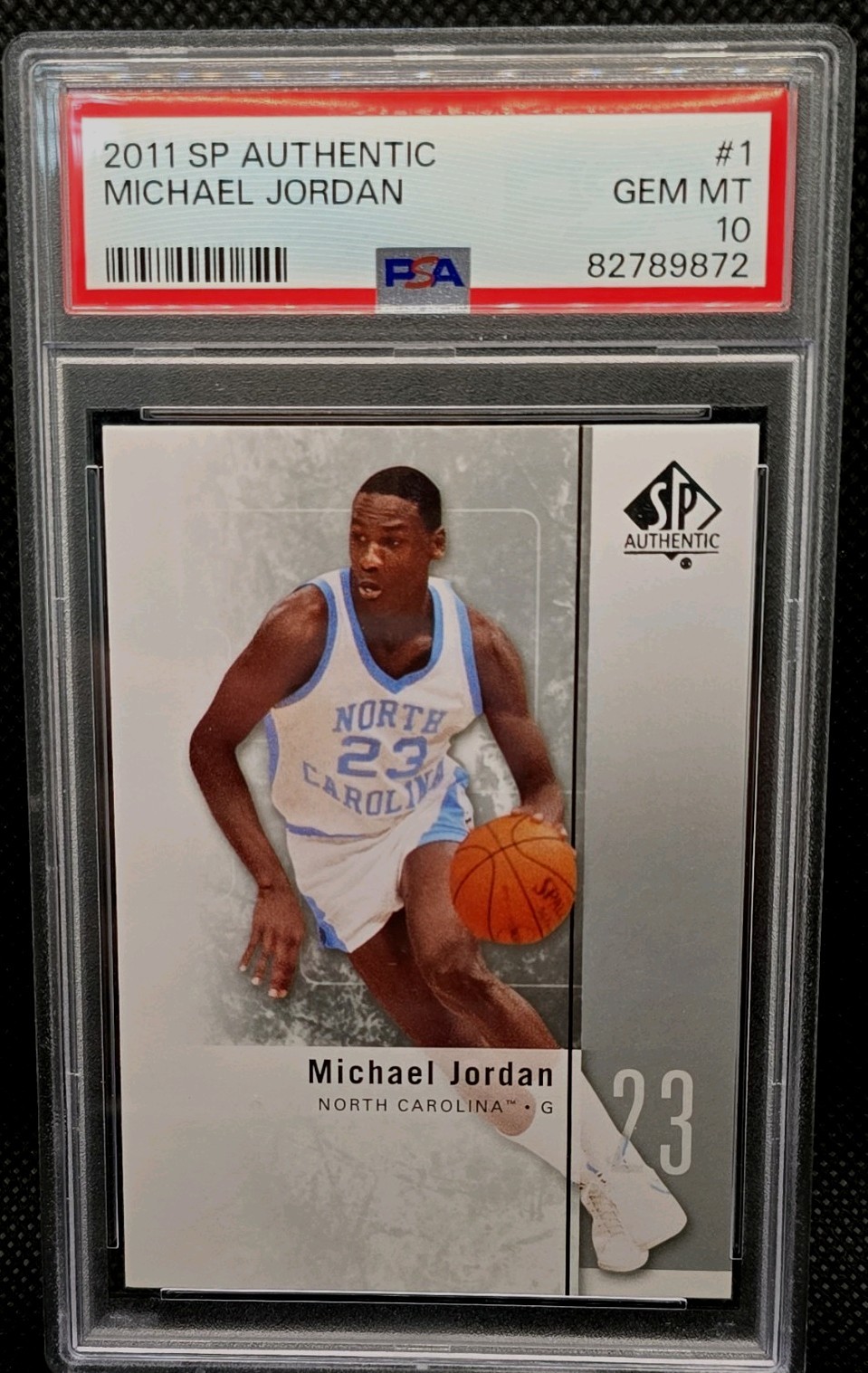 Upper Deck 2011-12 SP Authentic Michael Jordan #1 PSA 10 North Carolina Basketb…