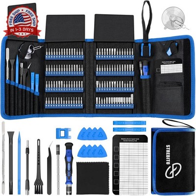 STREBITO Electronics Precision Screwdriver Sets 142-Piece with 120 Bits Magnetic