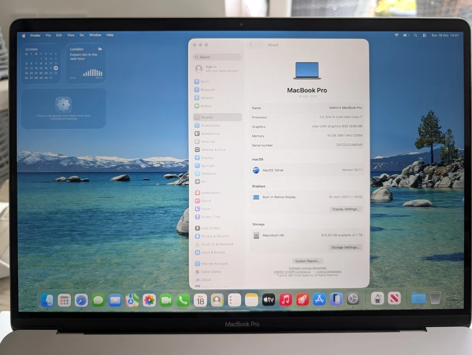 Apple MacBook Pro 16" 2019 · i9 · 32GB · 1TB, photo 4 of 5