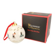Guinness Ceramic Bauble in Presentation Box - Christmas - Official Merchandise