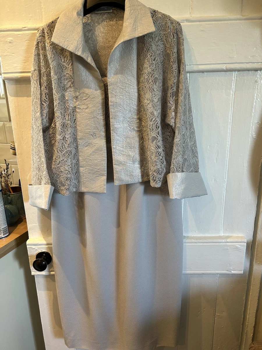 chinese dress ladies AMhomely Womens Elegant Dresses Sets Solid Color Casual Lace Hollow Out  Long Sleeve Cardigan + Sleeveless Dress Two Piece Sets Blouses, 01 Light  Blue, S : Amazon.co.uk: Fashion main image 0