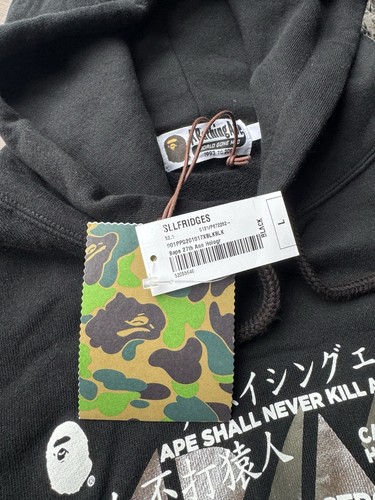RARE BAPE x 27th Anniversary Foil Hoodie | Black | Size Small/Large /2XL | Anniv - Bild 7 von 14