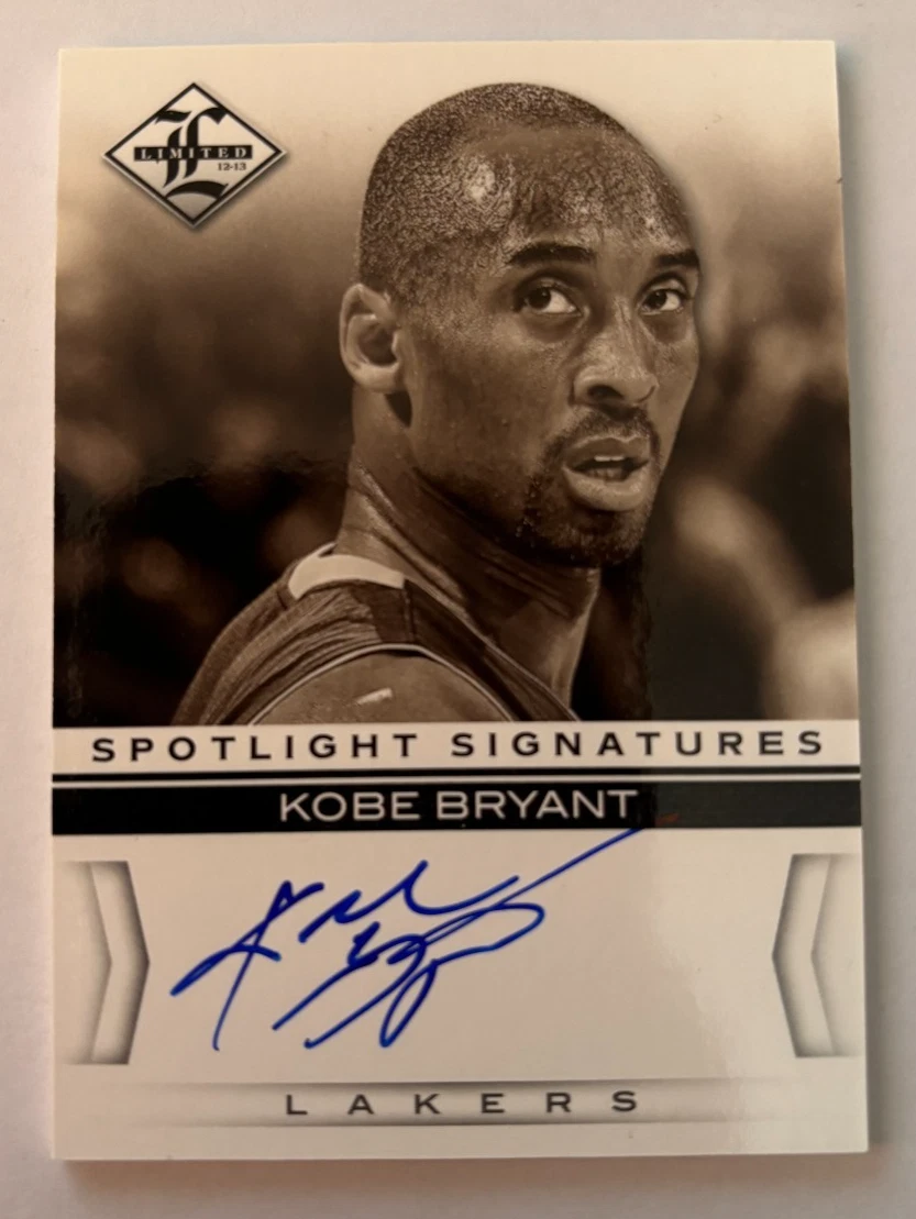 Kobe Bryant Basketball Trading Cards Autographed Sports 2012-13