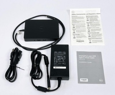 Dell WD15 K17A USB-C Docking Station w/ 130W Adapter HDMI DP VGA