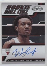 2018-19 Certified Rookie Roll Call Wendell Carter Jr #RRC-WC Auto e6e