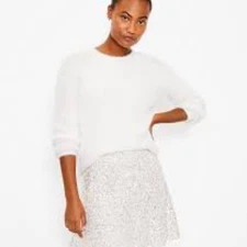 Loft Shimmer fuzzy sweater 575896