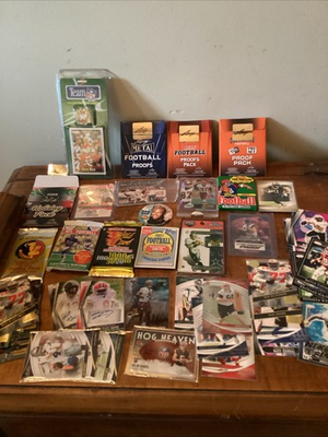 #ad #ad Football Oddball Lot unopened packs Cards 3 Leaf Metal 1 1 Proof Packs $39.00