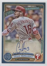 2019 Topps Gypsy Queen Auto Indigo 26/150 Cesar Hernandez #GQA-CH Auto 05qa